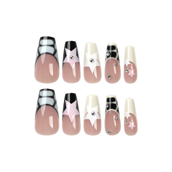 12 Sizes-24 Pcs Press On Nails JP2749