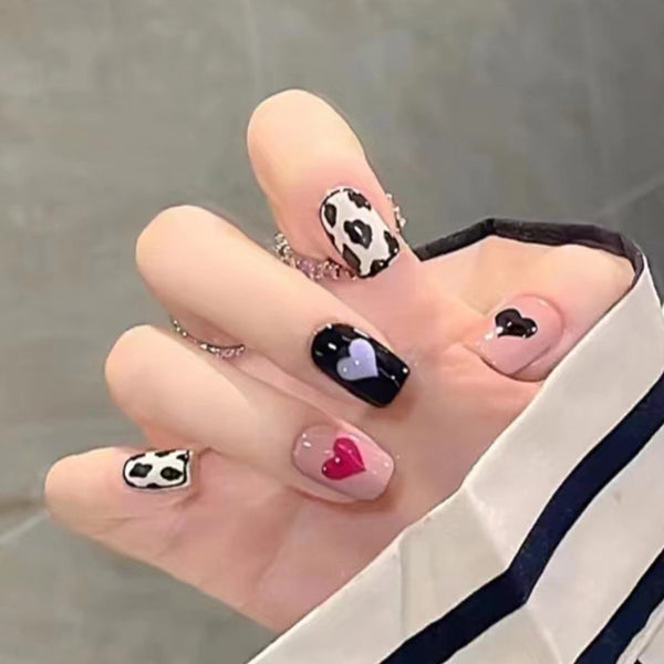 12 Sizes-24 Pcs Press On Nails R626