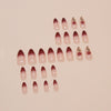 12 Sizes-24 Pcs Press On Nails W1668
