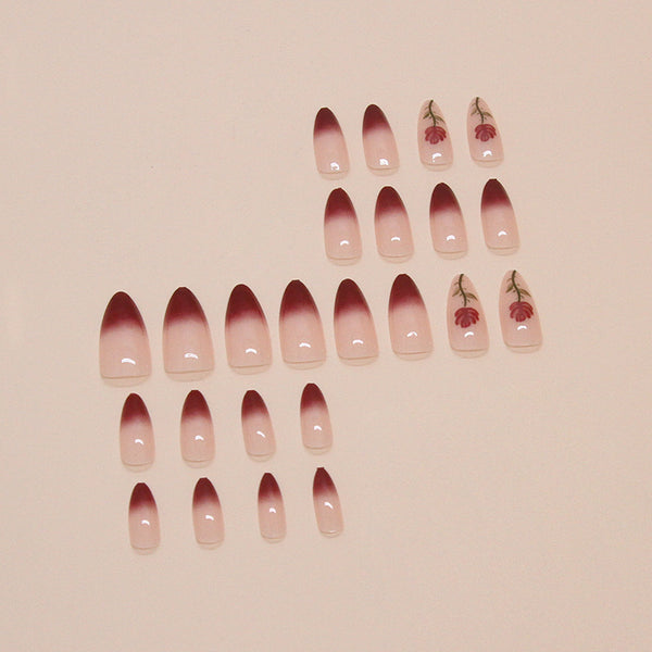 12 Sizes-24 Pcs Press On Nails W1668