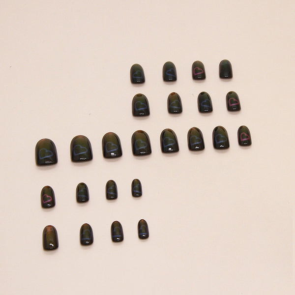 12 Sizes-24 Pcs Press On Nails W1579