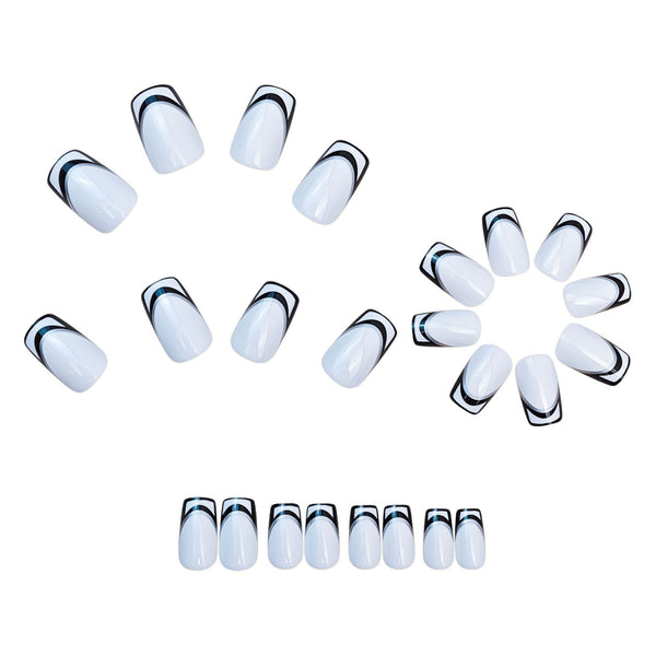 12 Sizes-24 Pcs Press On Nails Y1928