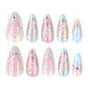 12 Sizes-24 Pcs Press On Nails JP3918