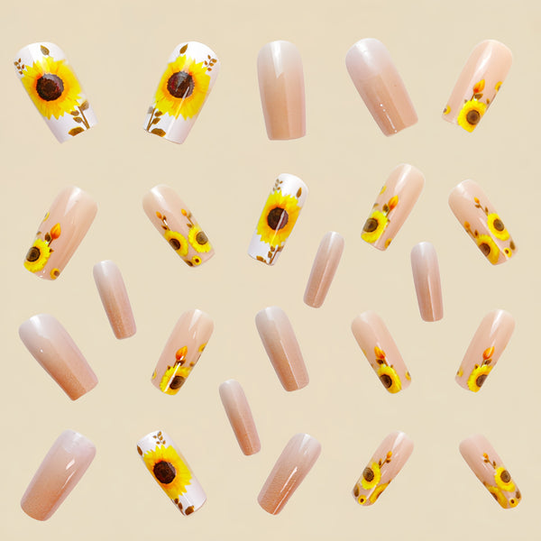 12 Sizes-24 Pcs Press On Nails Y490
