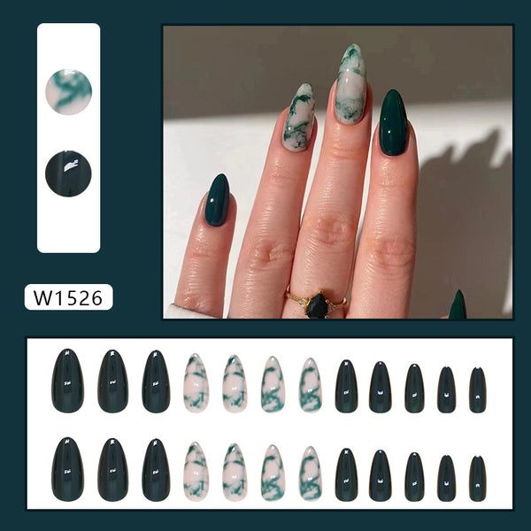12 Sizes-24 Pcs Press On Nails W1526