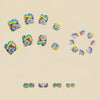 12 Sizes-24 Pcs Press On Nails Y604