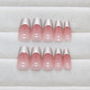 12 Sizes-24 Pcs Press On Nails R900