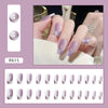 12 Sizes-24 Pcs Press On Nails R601