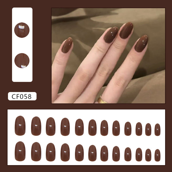 12 Sizes-24 Pcs Press On Nails CF058