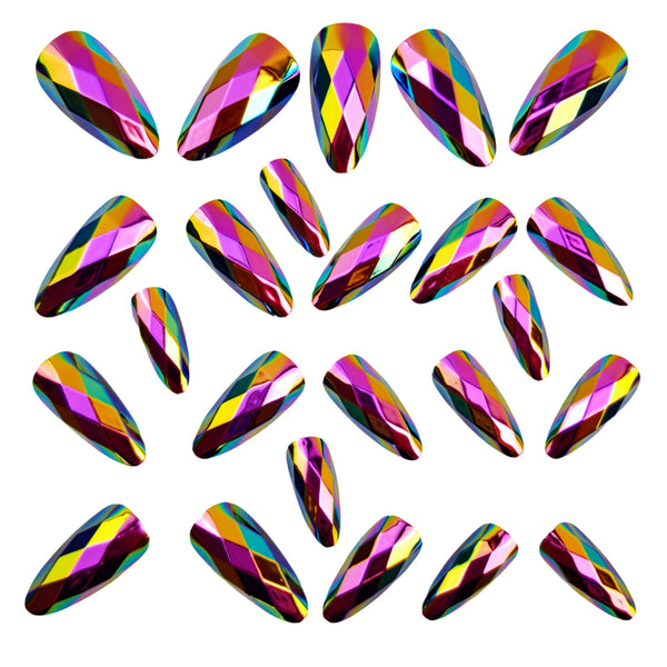 12 Sizes-24 Pcs Press On Nails Y1332