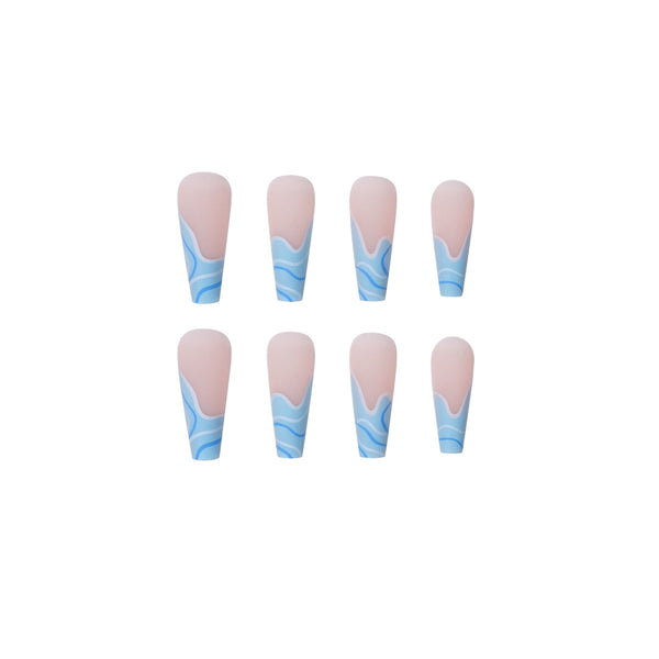 12 Sizes-24 Pcs Press On Nails JP1408