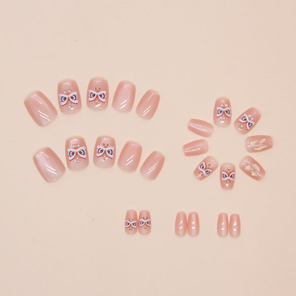 12 Sizes-24 Pcs Press On Nails MY031
