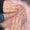 12 Sizes-24 Pcs Press On Nails BZ1417