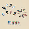 12 Sizes-24 Pcs Press On Nails Y1296