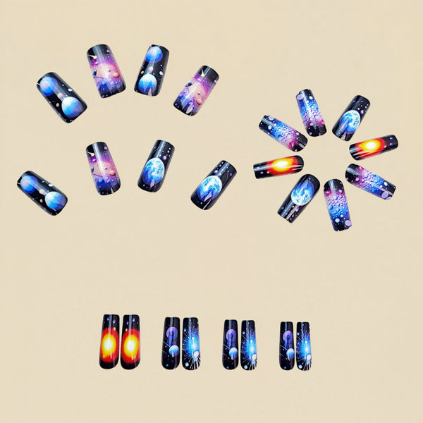 12 Sizes-24 Pcs Press On Nails Y727