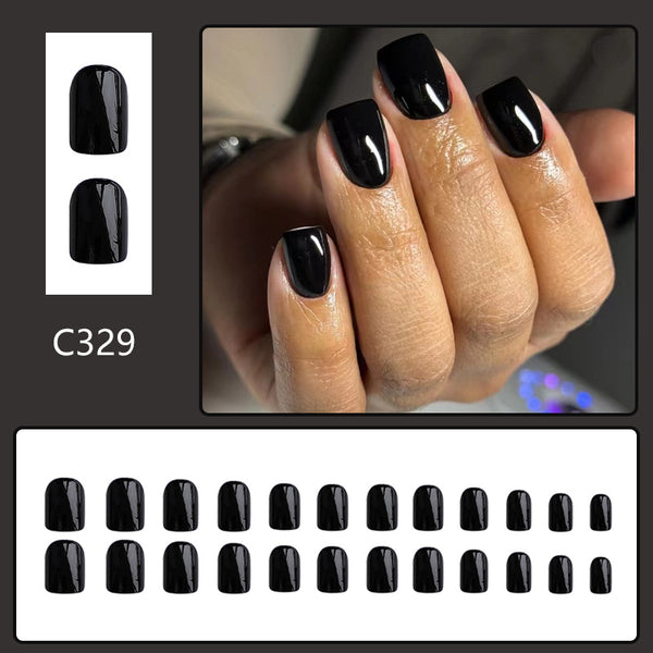 12 Sizes-24 Pcs Press On Nails C329