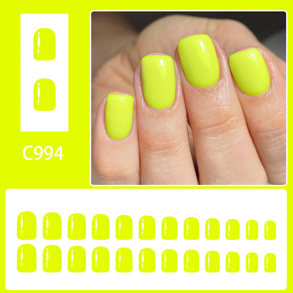 12 Sizes-24 Pcs Press On Nails C994