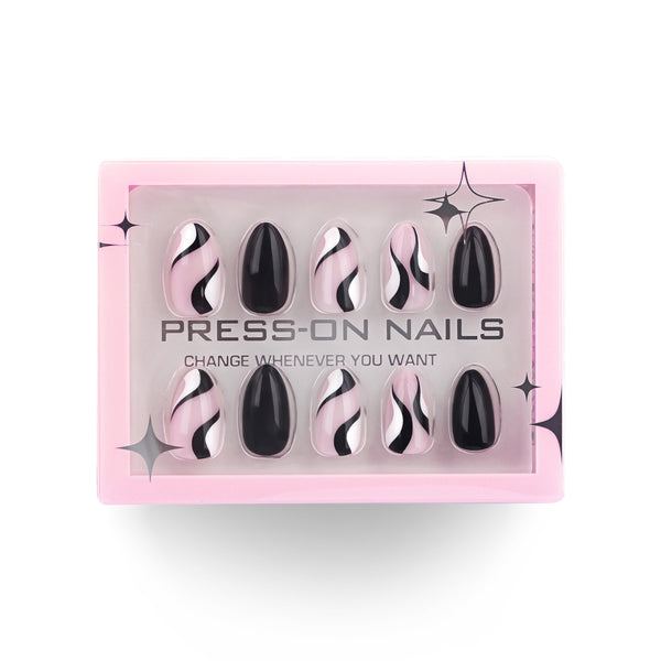 15 Sizes-30 Pcs Press On Nails GD19