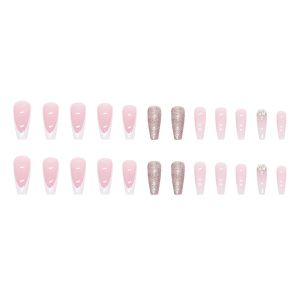 12 Sizes-24 Pcs Press On Nails Z648