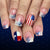 12 Sizes-24 Pcs Press On Nails C1756