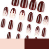 12 Sizes-24 Pcs Press On Nails JP4525