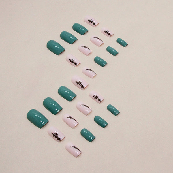 12 Sizes-24 Pcs Press On Nails W1263