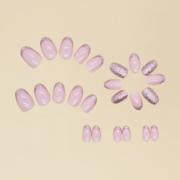 12 Sizes-24 Pcs Press On Nails Y017