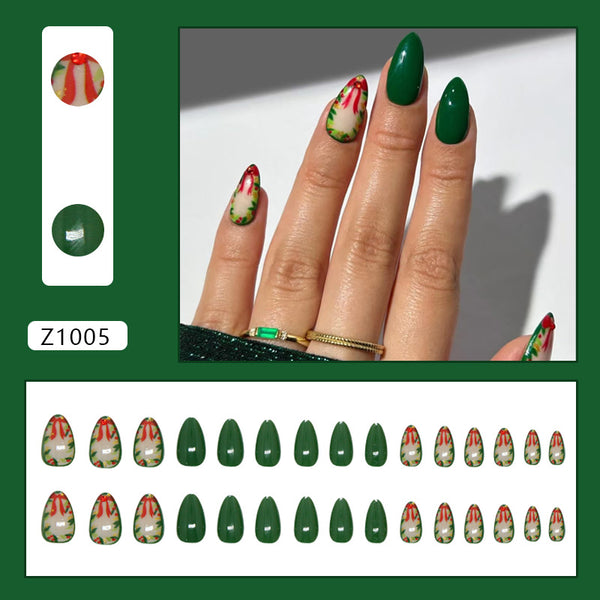 12 Sizes-24 Pcs Press On Nails Z1005