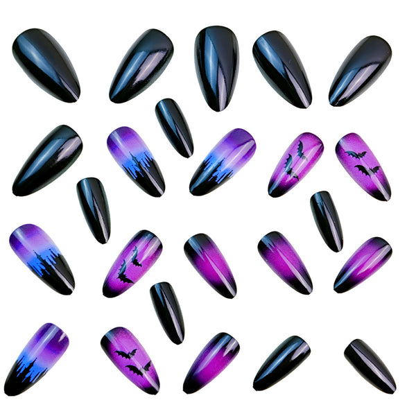 12 Sizes-24 Pcs Press On Nails Y857