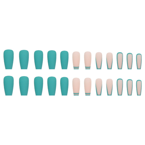 12 Sizes-24 Pcs Press On Nails W852