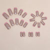 12 Sizes-24 Pcs Press On Nails W1390