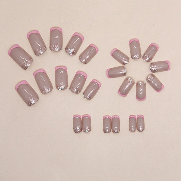 12 Sizes-24 Pcs Press On Nails W1390