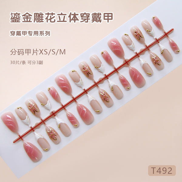 30 Pcs Press On Nails Z1392