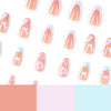 12 Sizes-24 Pcs Press On Nails JP2496