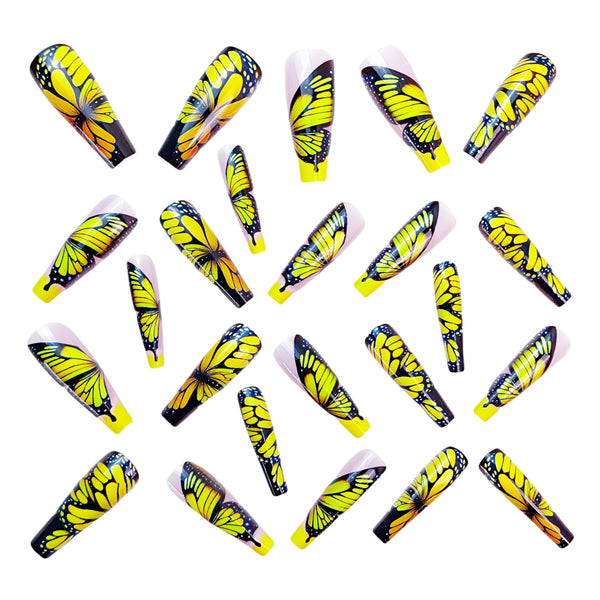 12 Sizes-24 Pcs Press On Nails Y755