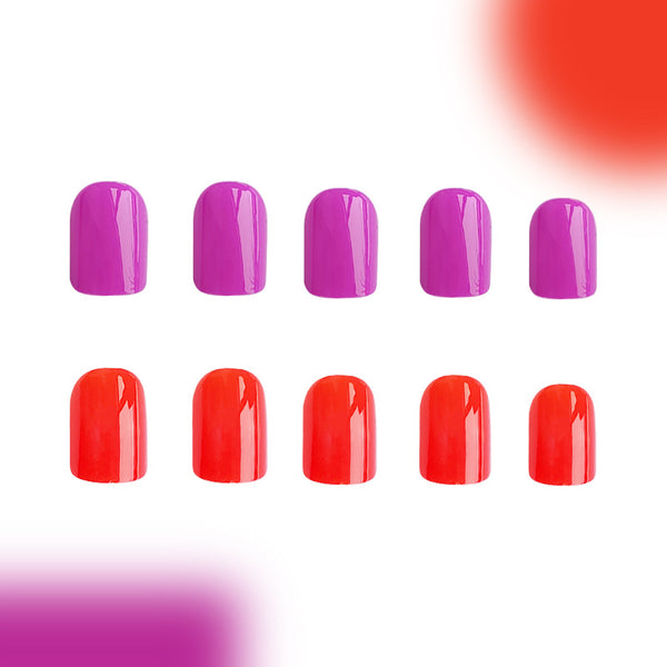 12 Sizes-24 Pcs Press On Nails Dark-1-24pcs