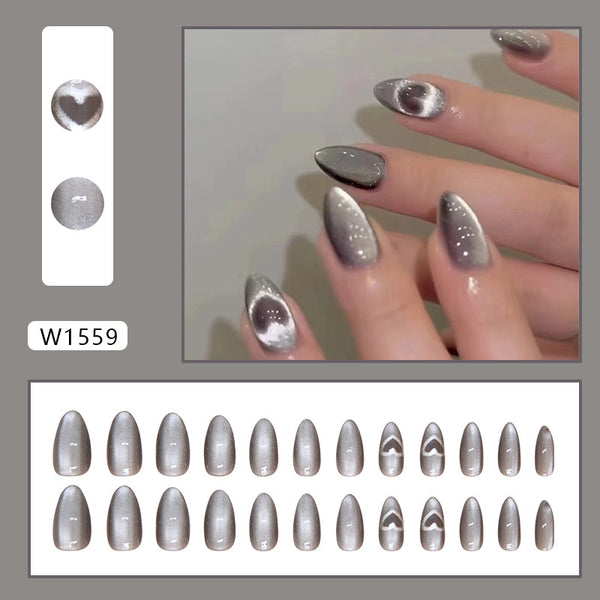 12 Sizes-24 Pcs Press On Nails W1559
