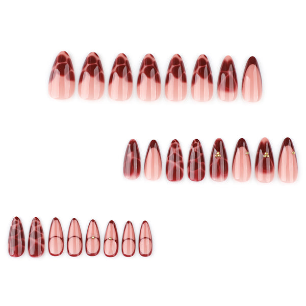 12 Sizes-24 Pcs Press On Nails JP3792