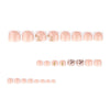 12 Sizes-24 Pcs Press On Nails JP4257