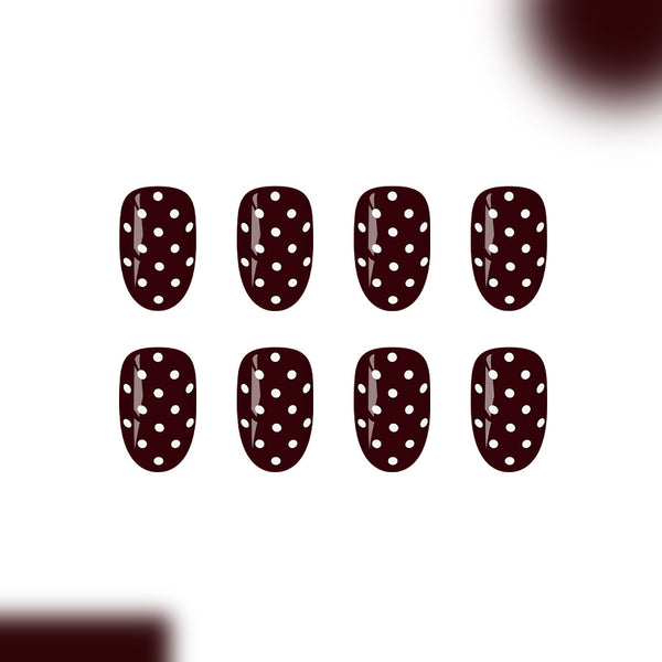 12 Sizes-24 Pcs Press On Nails C1384