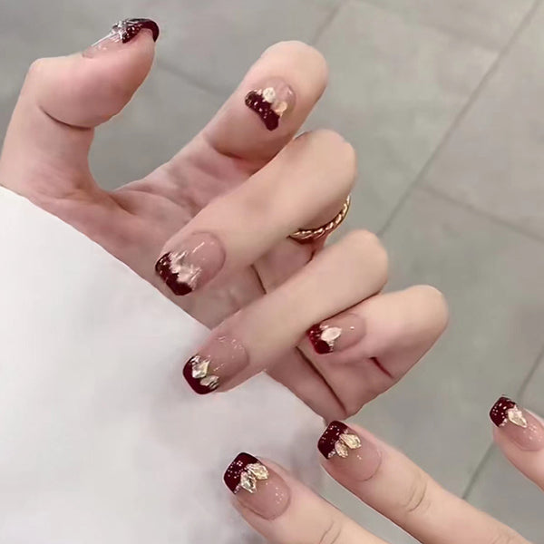 12 Sizes-24 Pcs Press On Nails Z839