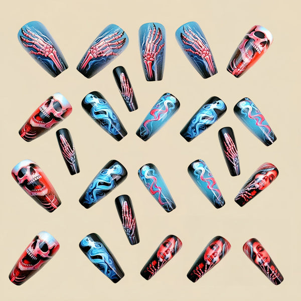 12 Sizes-24 Pcs Press On Nails Y976
