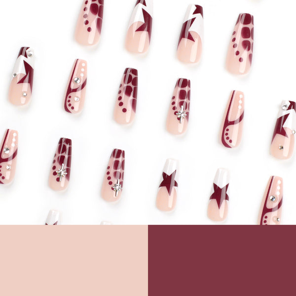 12 Sizes-24 Pcs Press On Nails JP2027