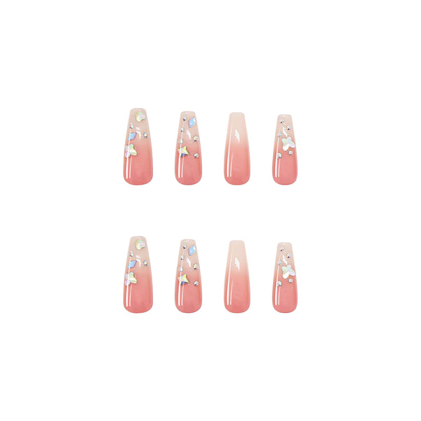 12 Sizes-24 Pcs Press On Nails Z176