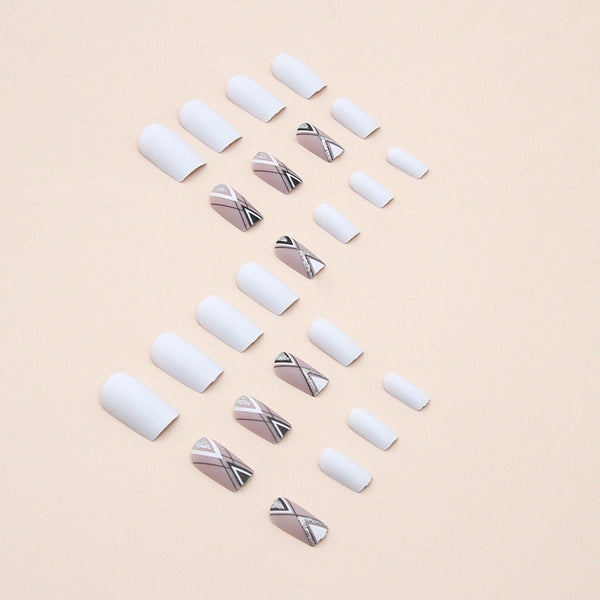 12 Sizes-24 Pcs Press On Nails W470
