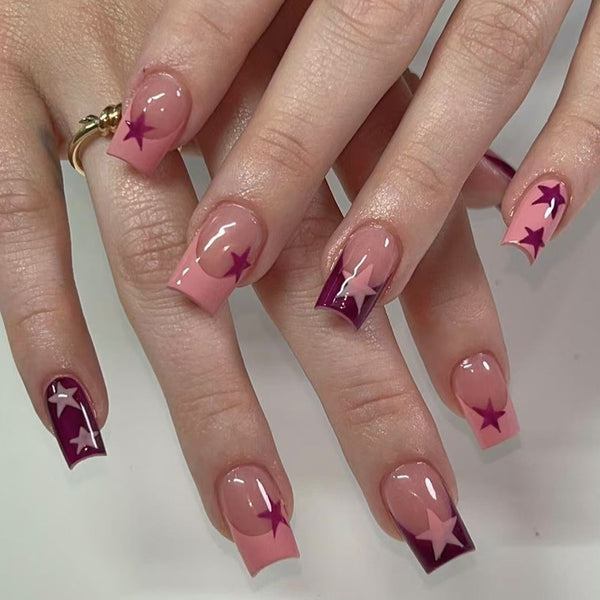 12 Sizes-24 Pcs Press On Nails C758