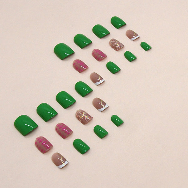 12 Sizes-24 Pcs Press On Nails W1162