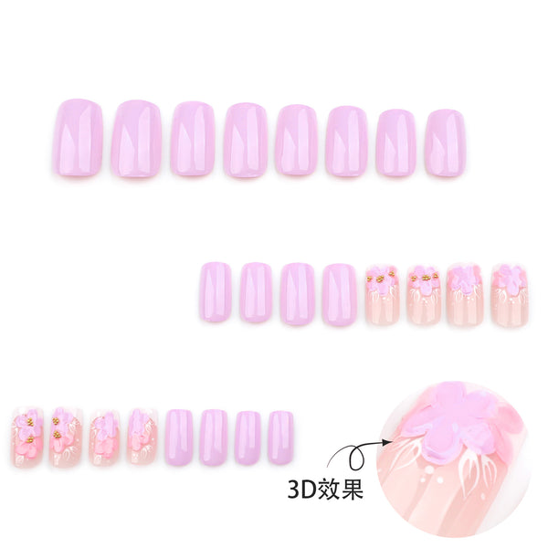 12 Sizes-24 Pcs Press On Nails JP3773