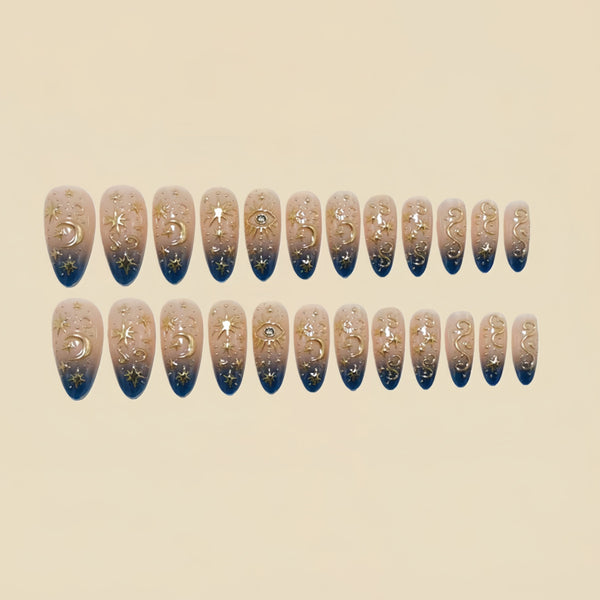 12 Sizes-24 Pcs Press On Nails Y1539