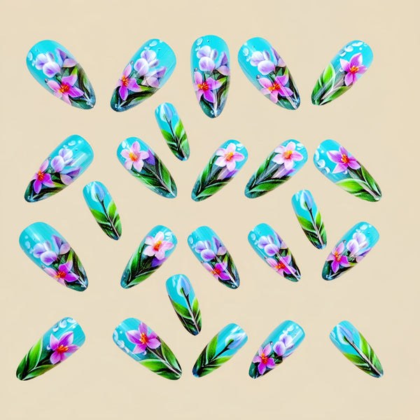 12 Sizes-24 Pcs Press On Nails Y948